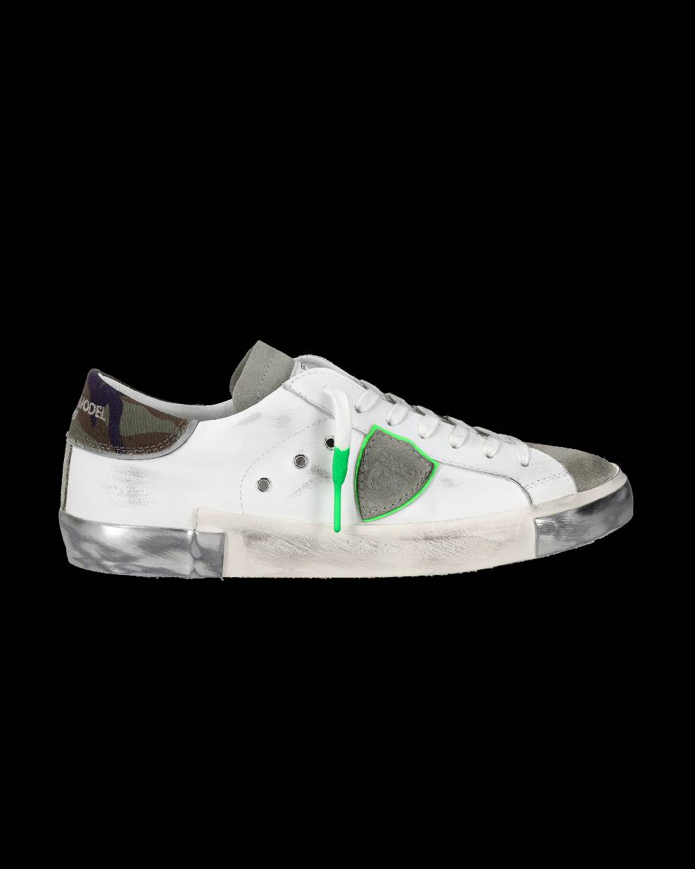 Philippe Model Sneaker basse Prsx uomo - bianco e verde Fino al 60% di sconto