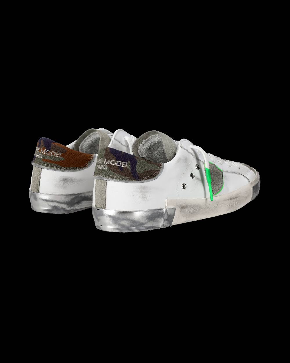 Philippe Model Sneaker basse Prsx uomo - bianco e verde Fino al 60% di sconto