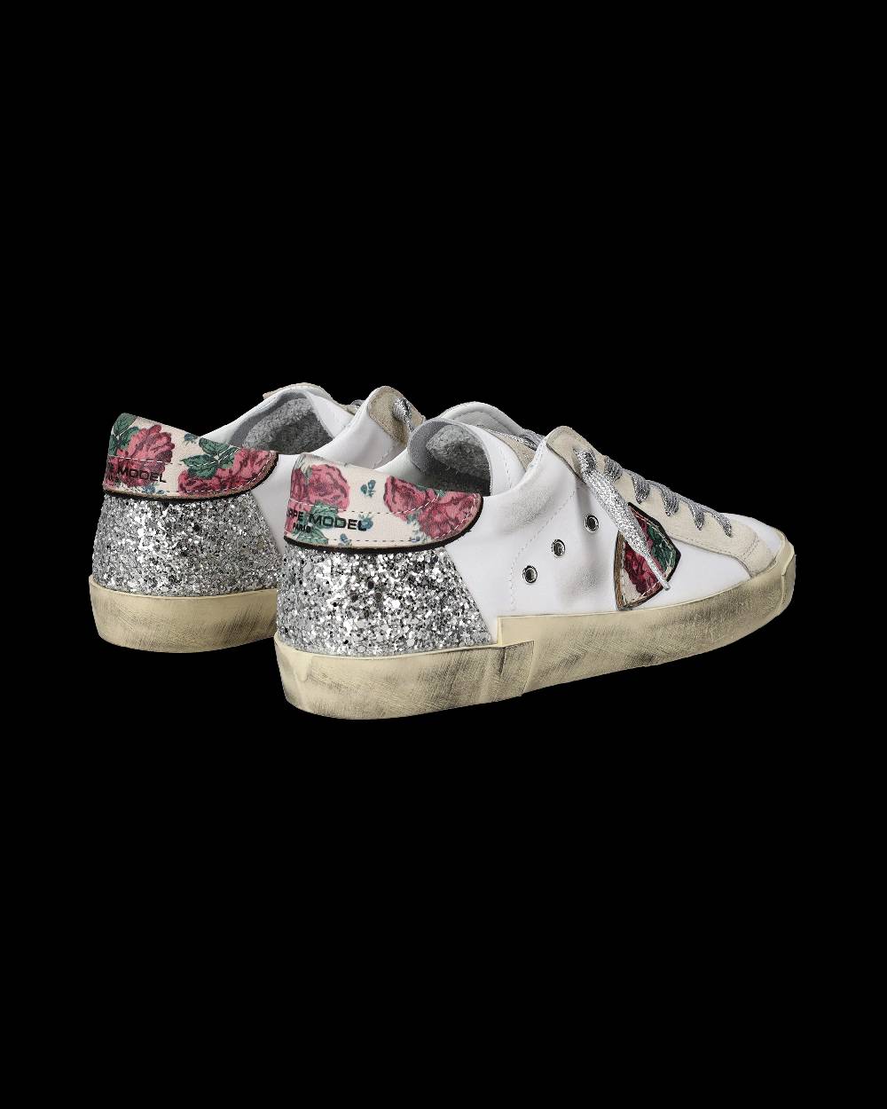 Philippe Model Sneakers Prsx da Donna Bianche e Argento in Pelle Vendite Flash