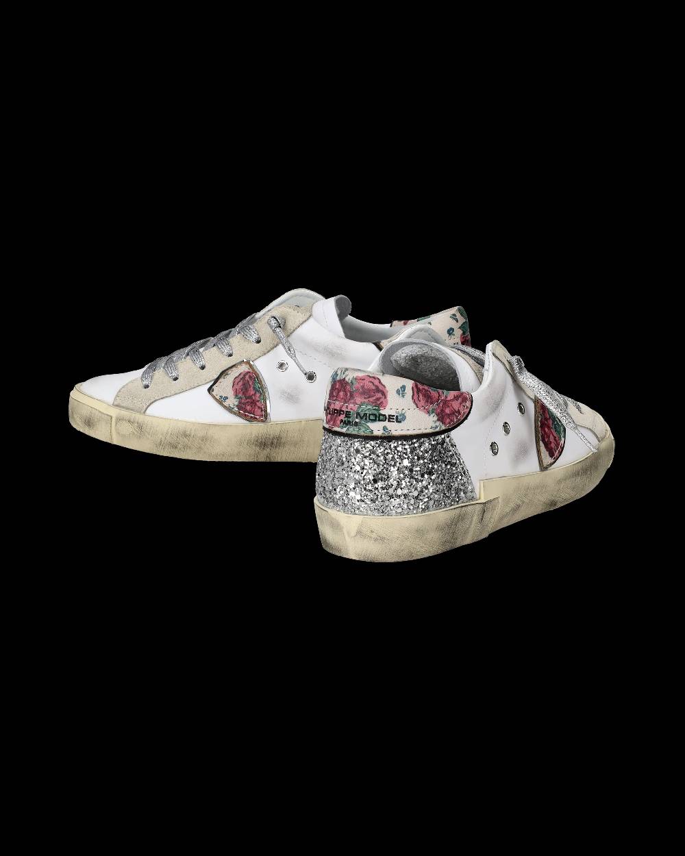 Philippe Model Sneakers Prsx da Donna Bianche e Argento in Pelle Vendite Flash