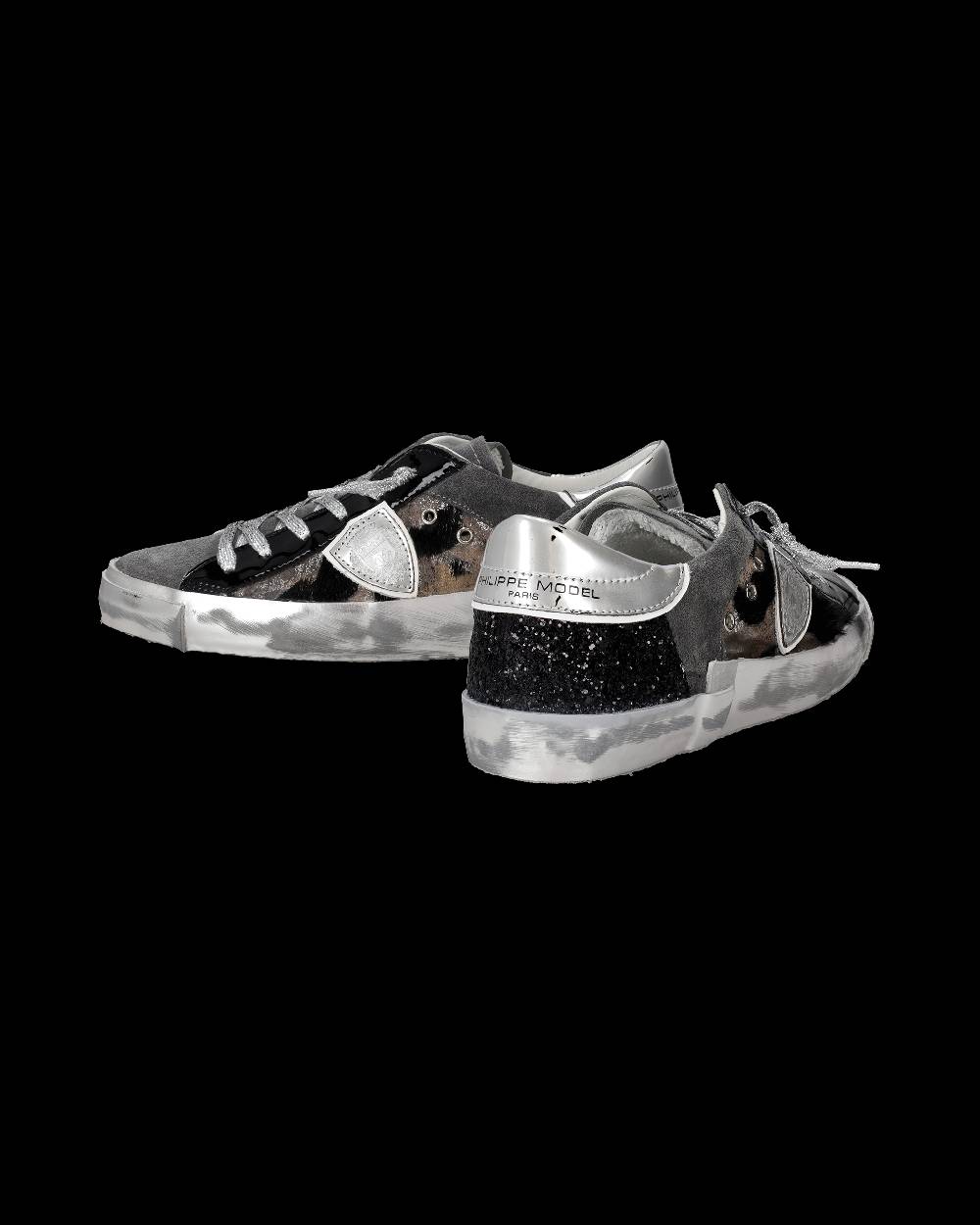 Philippe Model Sneaker basse Paris donna - nero e grigio Negozio