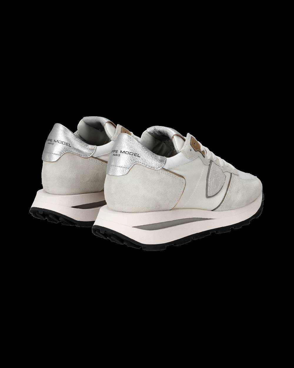 Philippe Model Sneaker basse Tropez Haute donna - bianco e argento In Saldo