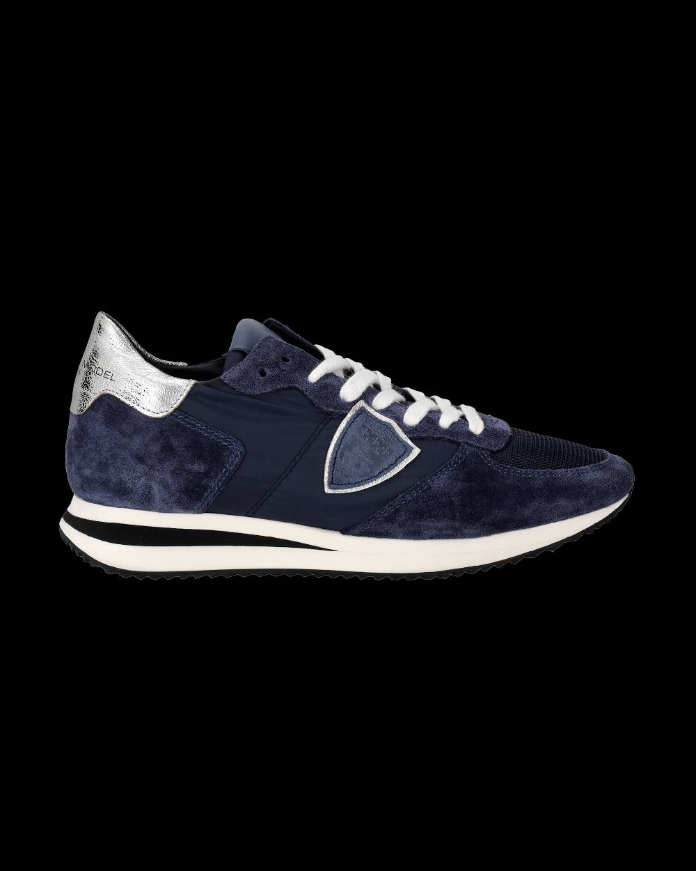 Philippe Model Snaker bassa Trpx donna - blu e argento Nuovo