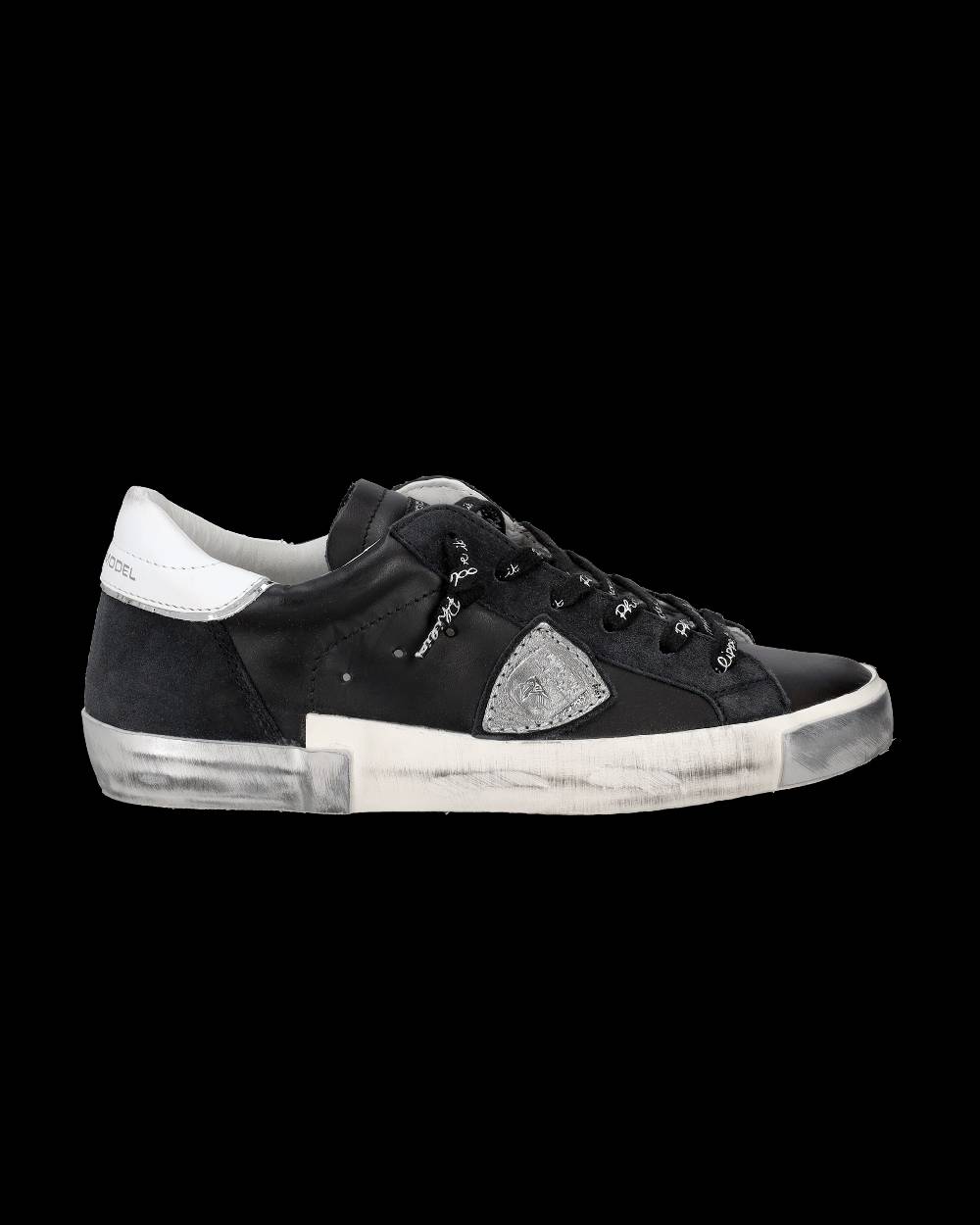 Philippe Model Sneaker bassa Prsx donna - nero e argento Qualità