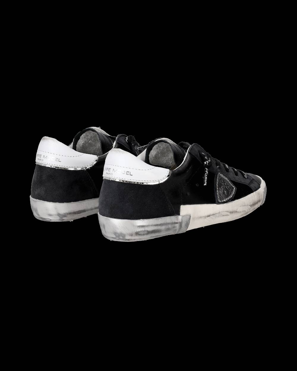 Philippe Model Sneaker bassa Prsx donna - nero e argento Qualità