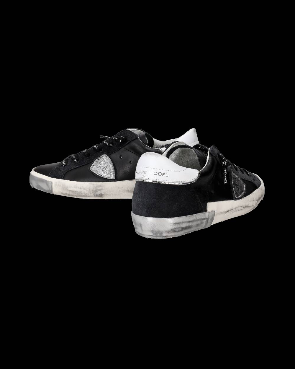Philippe Model Sneaker bassa Prsx donna - nero e argento Qualità