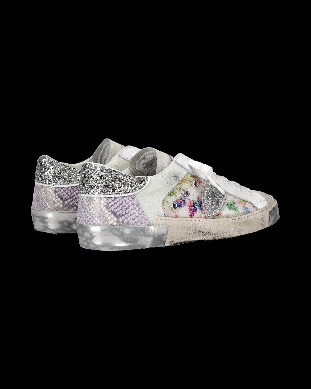Philippe Model Sneaker bassa PRSX donna - bianco e argento Vendita