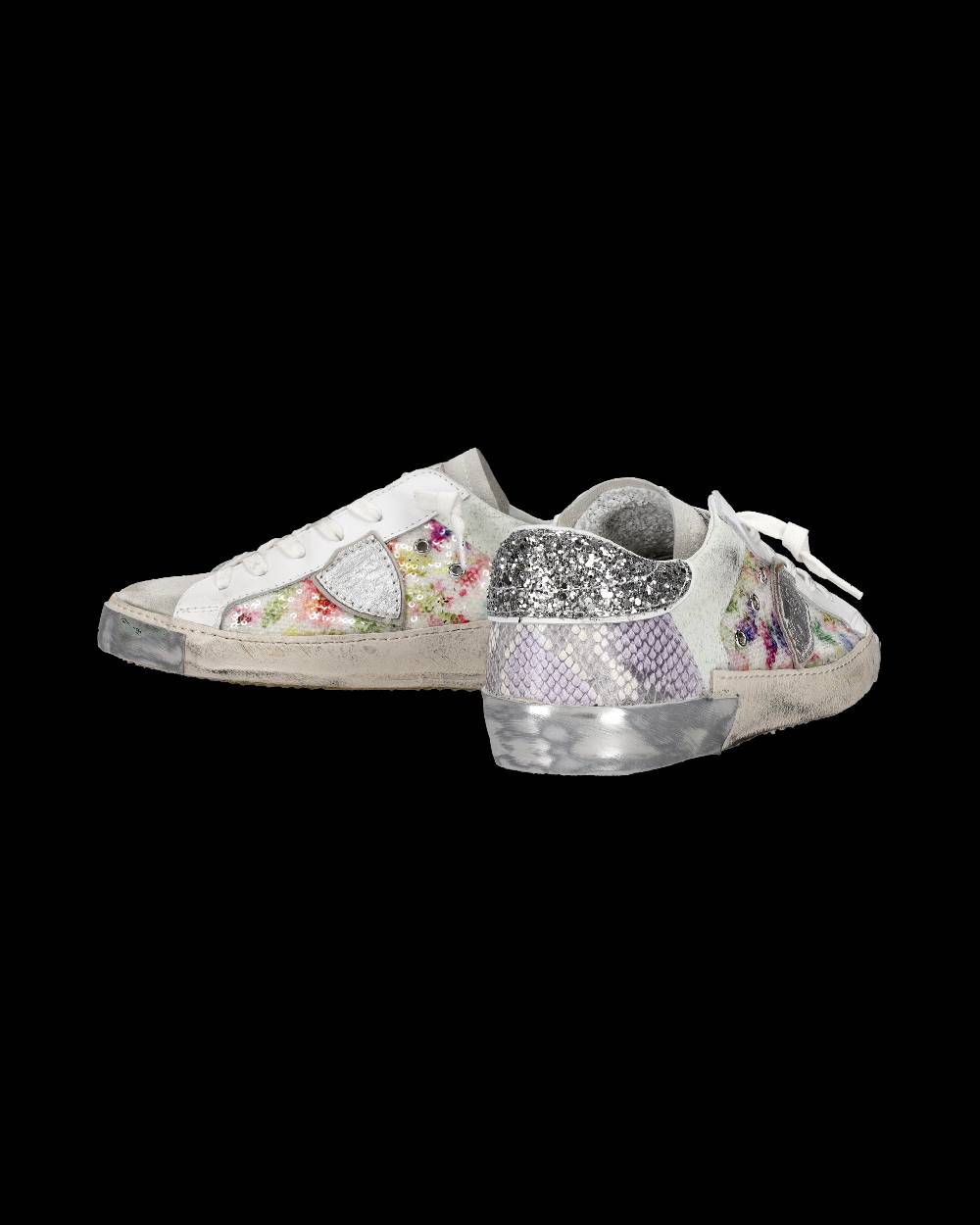 Philippe Model Sneaker bassa PRSX donna - bianco e argento Vendita