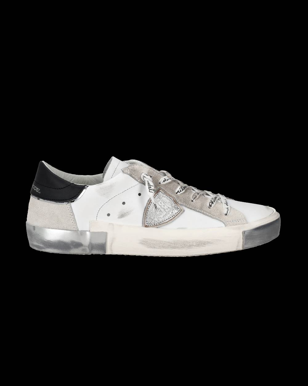 Philippe Model Sneaker bassa Prsx donna - bianco e argento Soddisfazione Garantita