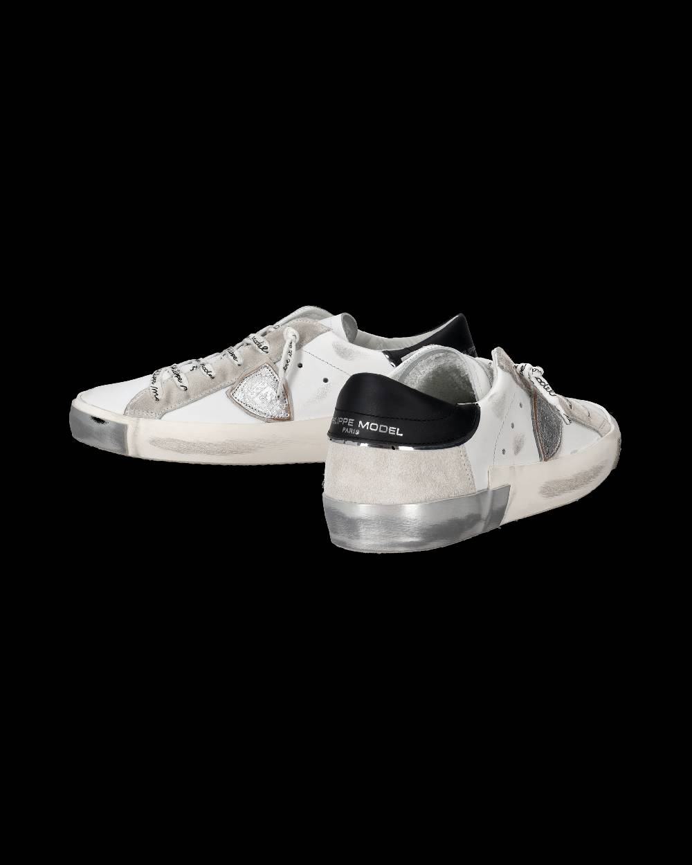 Philippe Model Sneaker bassa Prsx donna - bianco e argento Soddisfazione Garantita