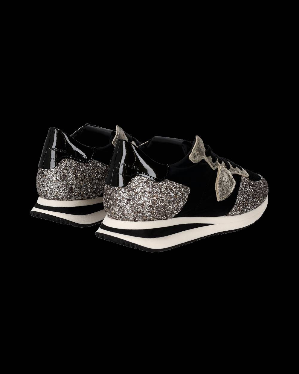 Philippe Model Sneaker bassa Trpx donna - nero e platinato Qualità Garantita