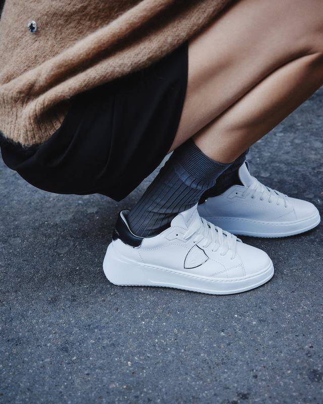 Philippe Model Sneaker basse Tres Temple donna - bianco e nero Promozione Limitata