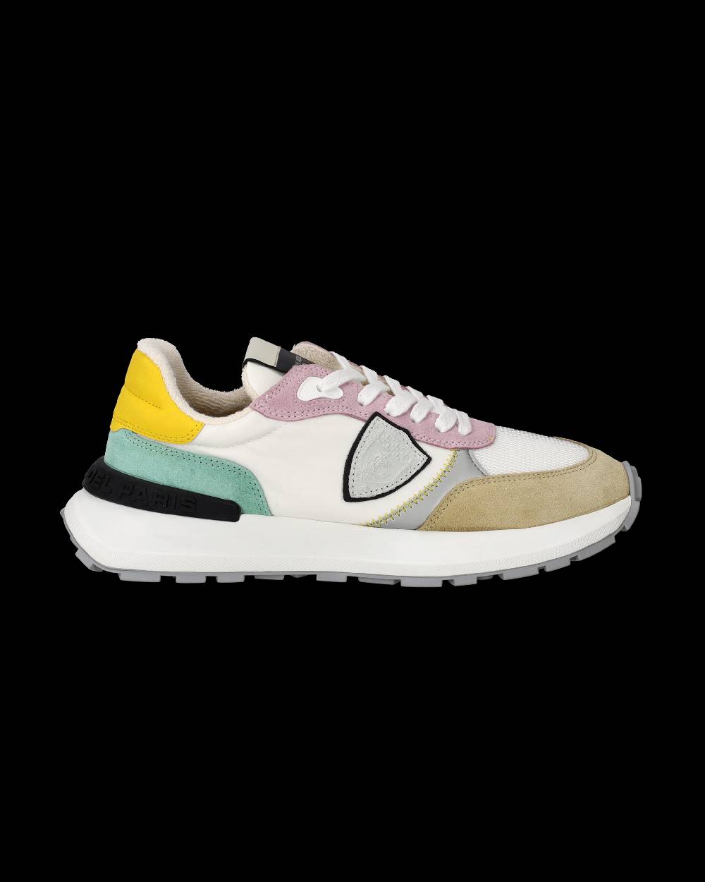 Philippe Model Sneakers Antibes da Donna Bianche e Rosa in Tessuto Tecnico Convenienza