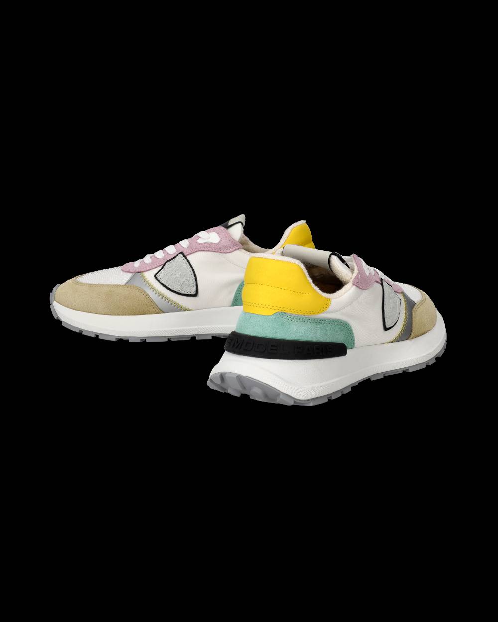 Philippe Model Sneakers Antibes da Donna Bianche e Rosa in Tessuto Tecnico Convenienza