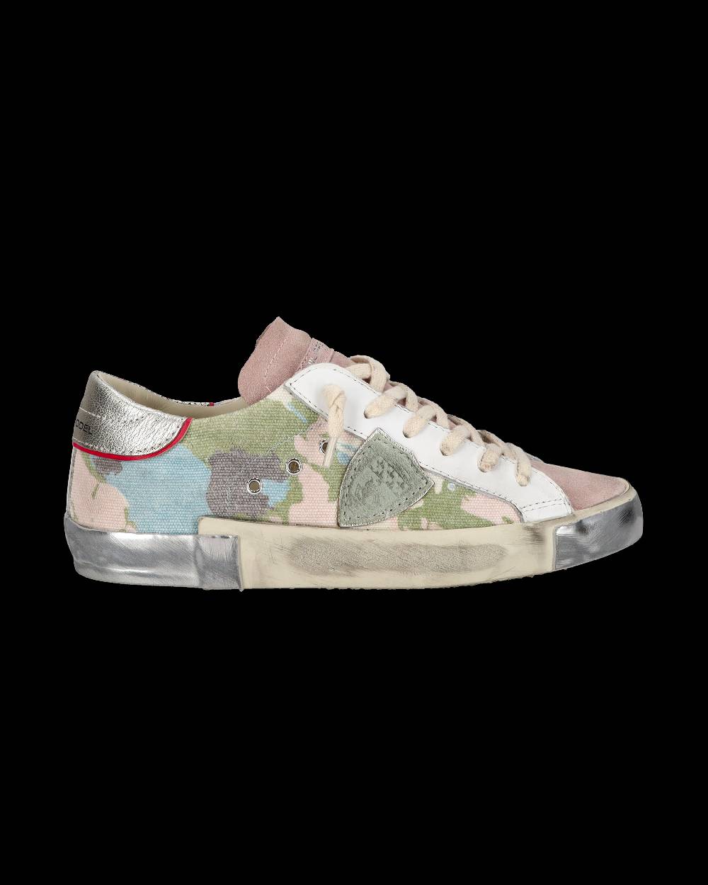 Philippe Model Sneaker bassa PRSX donna - verde e oro In Vendita