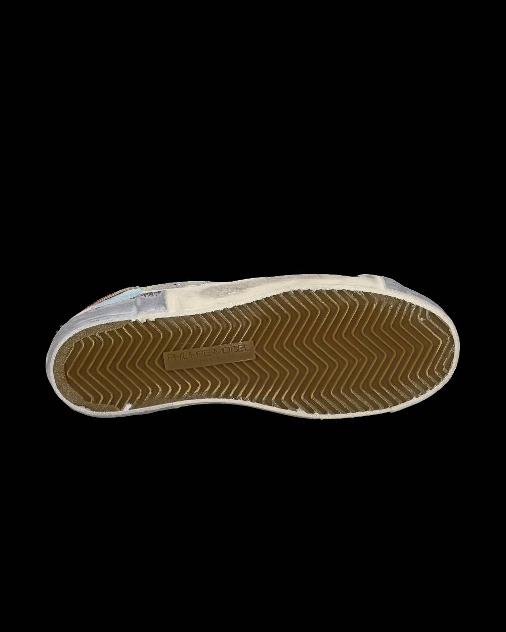 Philippe Model Sneaker bassa PRSX donna - verde e oro In Vendita