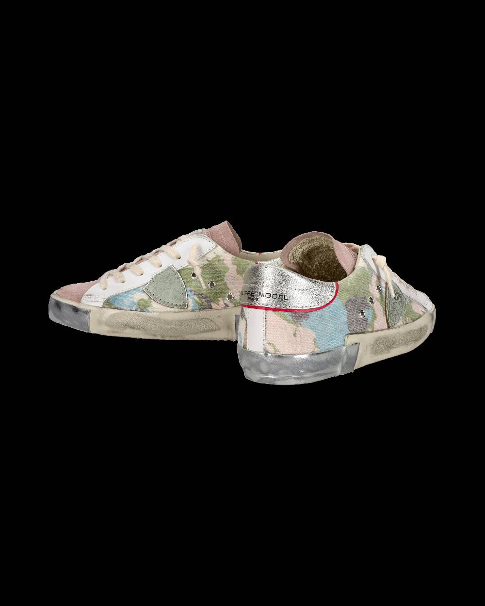Philippe Model Sneaker bassa PRSX donna - verde e oro In Vendita