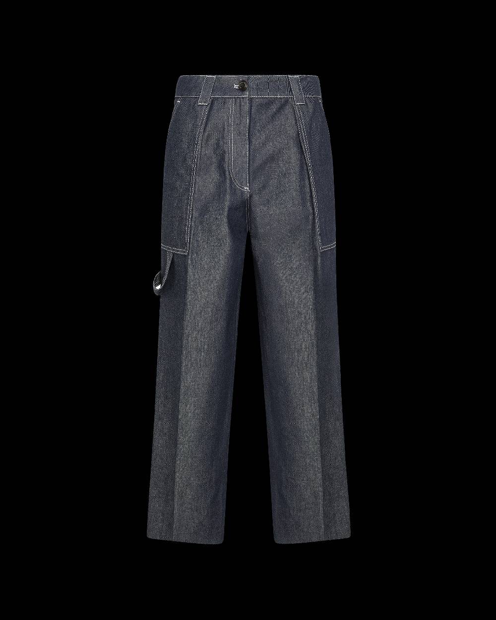 Philippe Model Jeans Coline da Donna Blu in Denim Vendita Calda