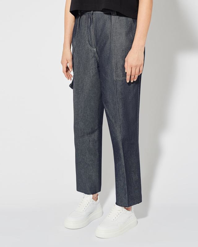 Philippe Model Jeans Coline da Donna Blu in Denim Vendita Calda