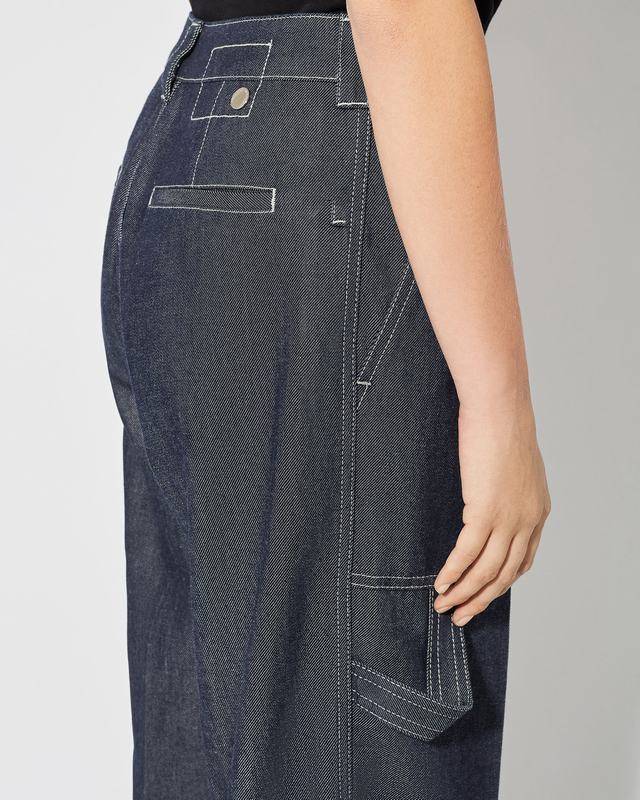 Philippe Model Jeans Coline da Donna Blu in Denim Vendita Calda