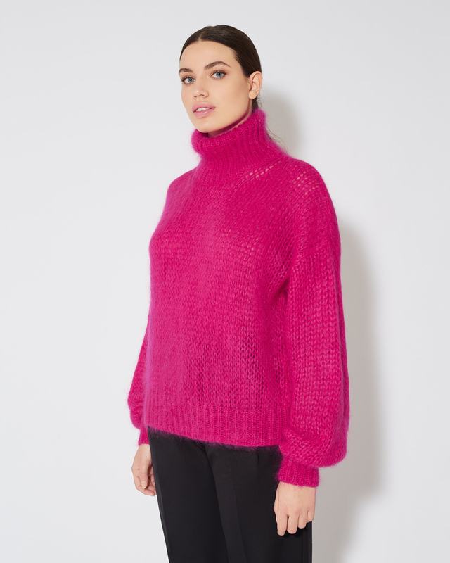 Philippe Model Dolcevita Romaine da Donna Viola in Lana Mohair Nuova