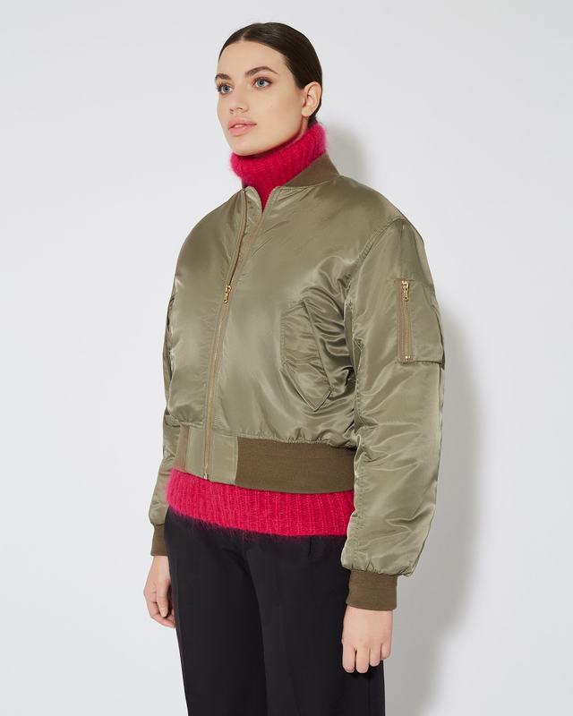 Philippe Model Giacca bomber Giulliet da Donna Verde in Jersey In Saldo