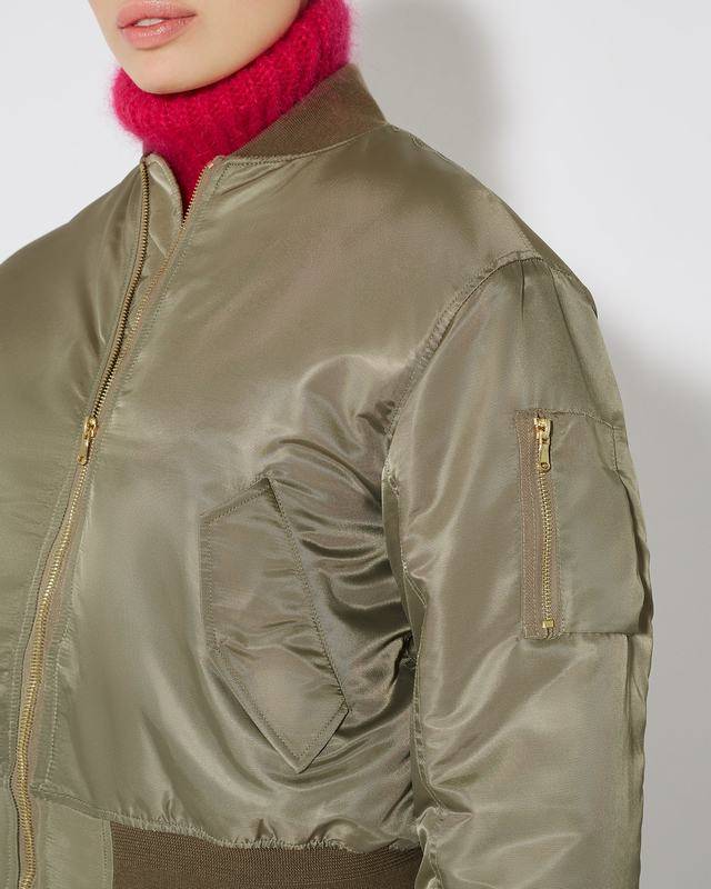 Philippe Model Giacca bomber Giulliet da Donna Verde in Jersey In Saldo