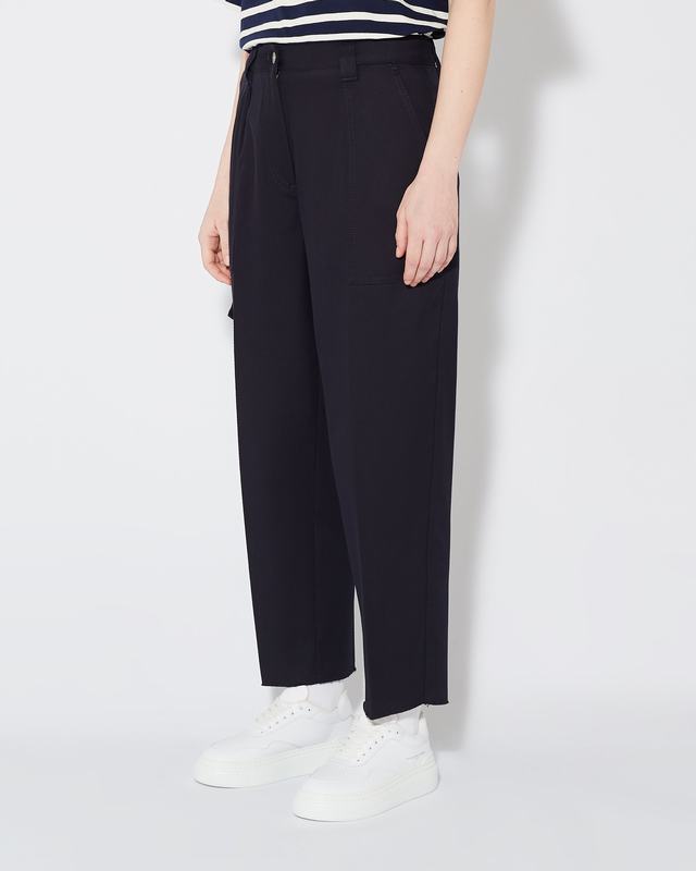Philippe Model Pantaloni regular Coline da Donna Blu in Cotone Italia