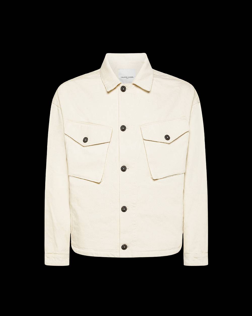 Philippe Model Giacca Giselle da Donna Beige ecru in Bull Denim Promozione Limitata