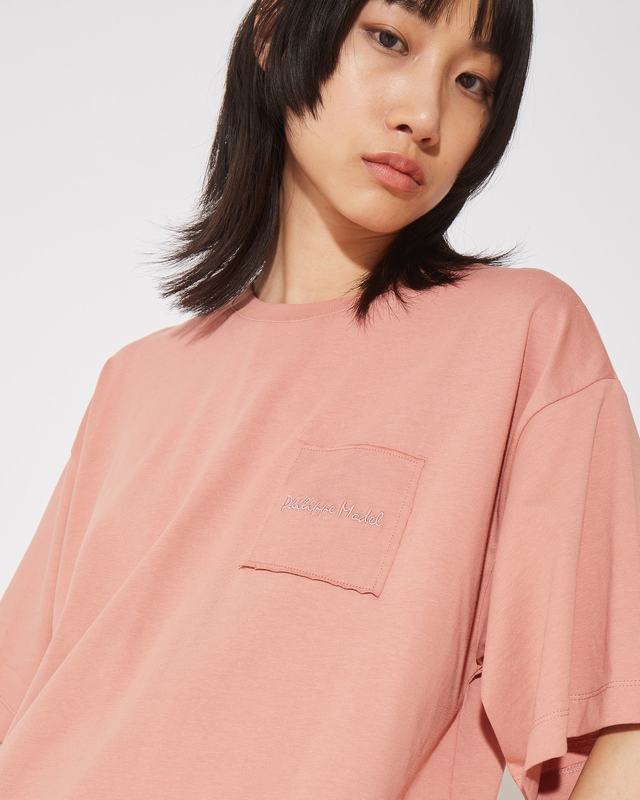 Philippe Model T-Shirt Monique da Donna Rosa in Jersey Fino Al -60%