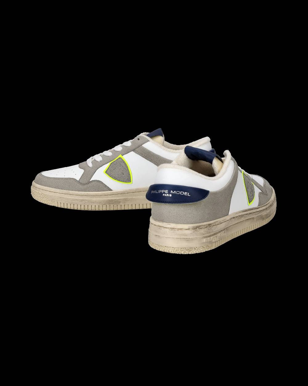 Philippe Model Sneaker basse Lyon uomo - bianco, blu e giallo Novità