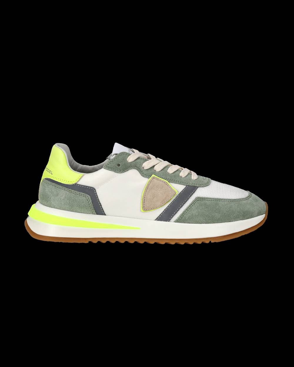 Philippe Model Sneakers Tropez 2.1 da Uomo Bianche e Gialle in Tessuto Tecnico Presa