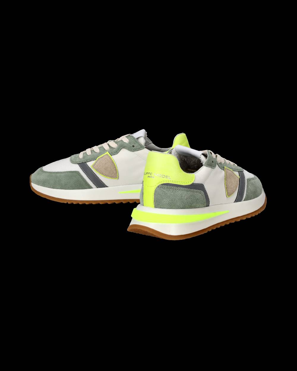 Philippe Model Sneakers Tropez 2.1 da Uomo Bianche e Gialle in Tessuto Tecnico Presa