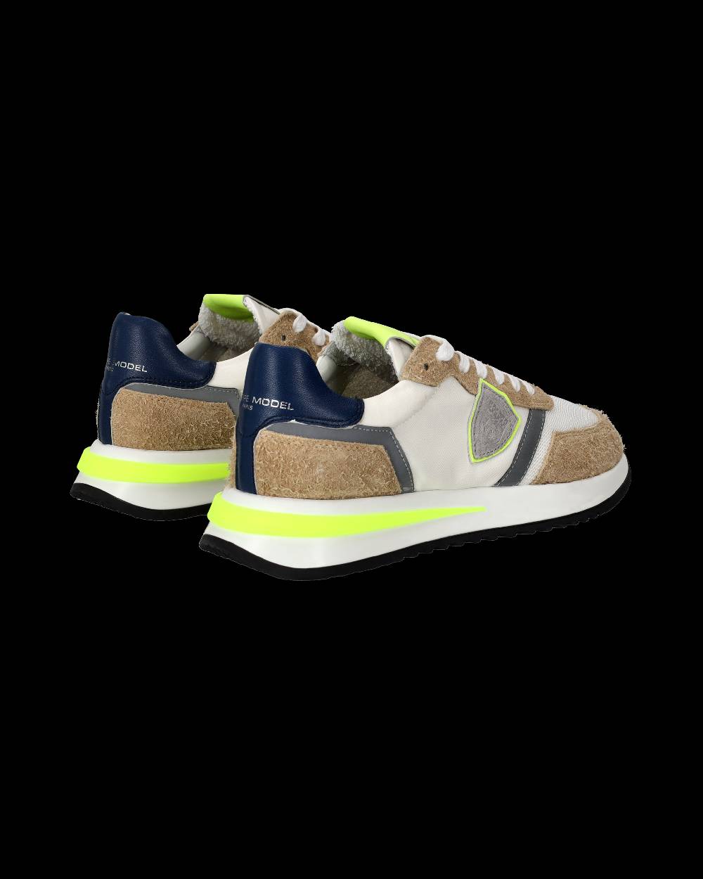 Philippe Model Sneaker basse Tropez 2.1 uomo - bianco, marrone e giallo Sconto