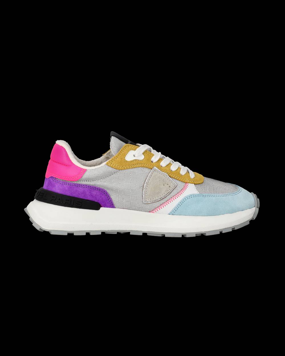 Philippe Model Sneakers Antibes da Donna Argento in Tessuto Tecnico Saldi