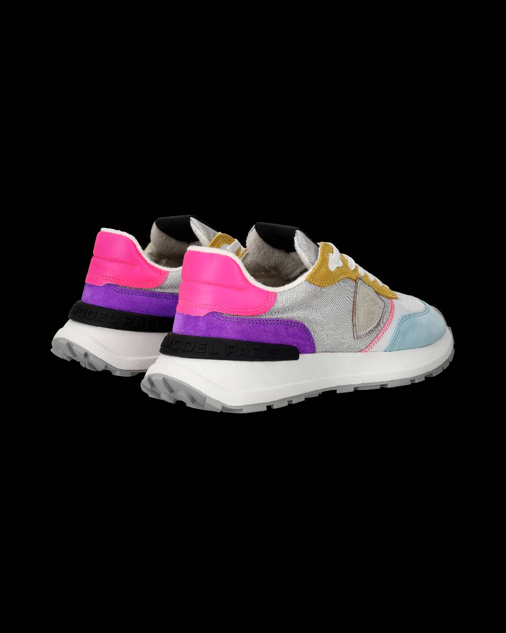 Philippe Model Sneakers Antibes da Donna Argento in Tessuto Tecnico Saldi