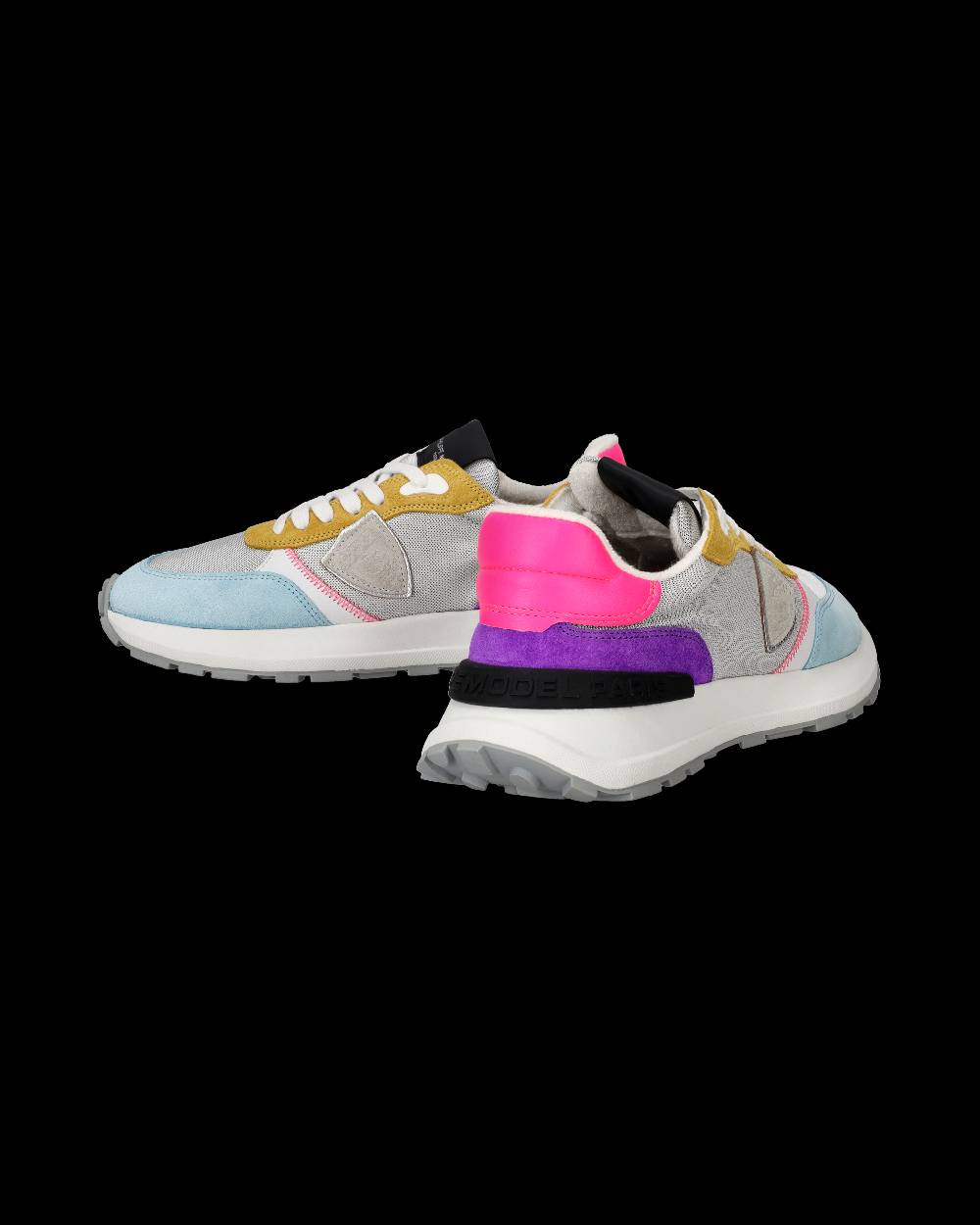Philippe Model Sneakers Antibes da Donna Argento in Tessuto Tecnico Saldi