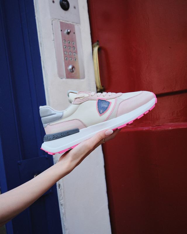 Philippe Model Sneaker running basse Antibes donna - rosa e burro Hotsell