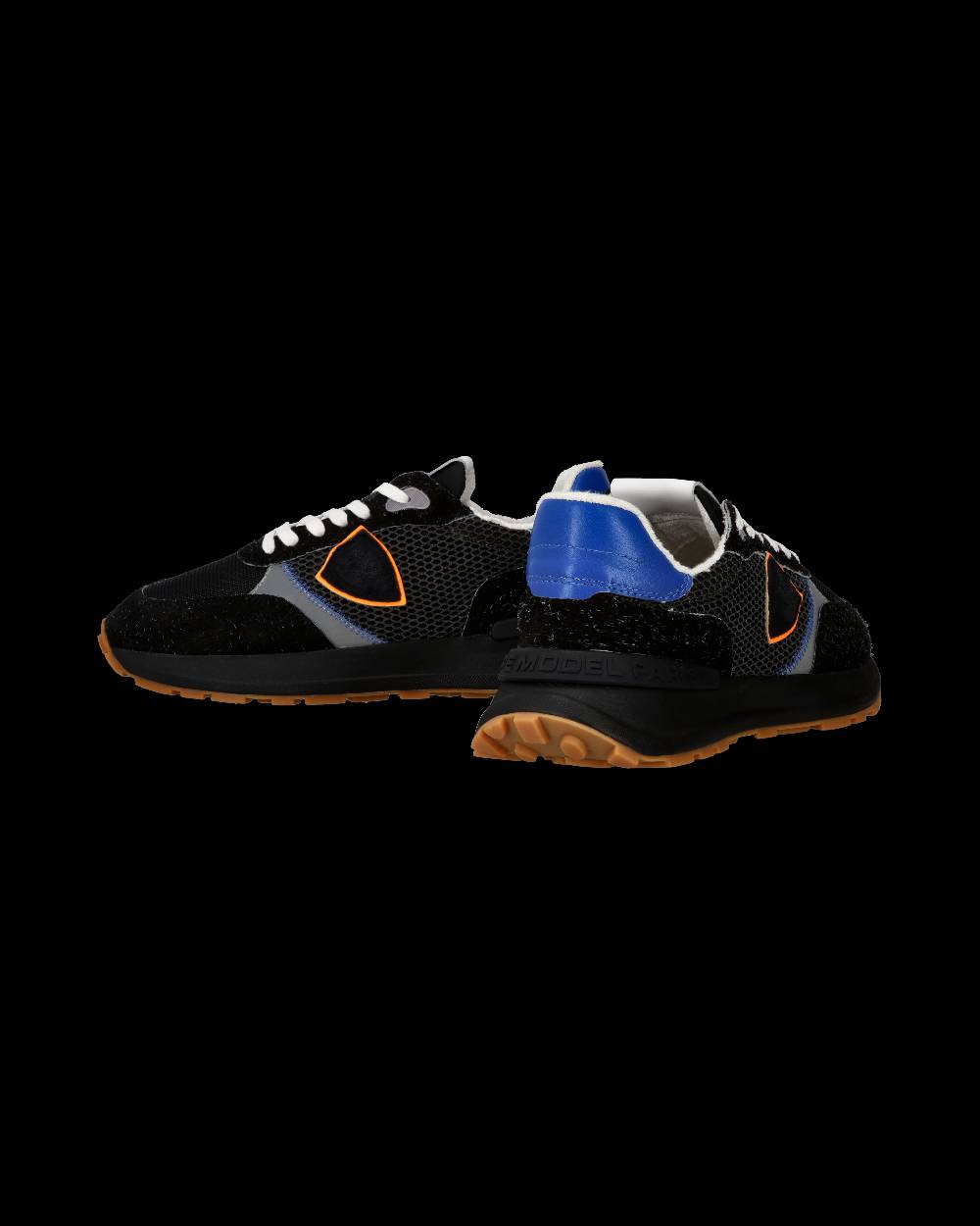 Philippe Model Sneaker sportive Antibes da uomo in nylon e pelle - Nero e arancione I Più Venduti