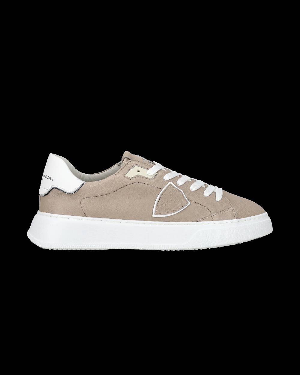 Philippe Model Sneaker casual Temple da uomo in pelle Nabuk - Grigio Moda