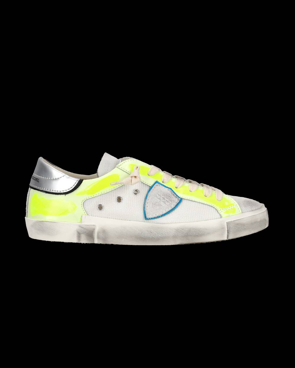Philippe Model Sneaker basse Prsx uomo - bianco e giallo fluo Nuovo