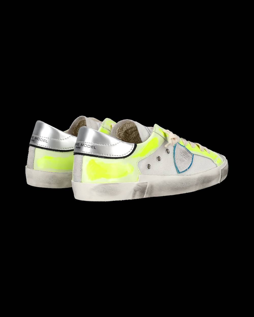 Philippe Model Sneaker basse Prsx uomo - bianco e giallo fluo Nuovo