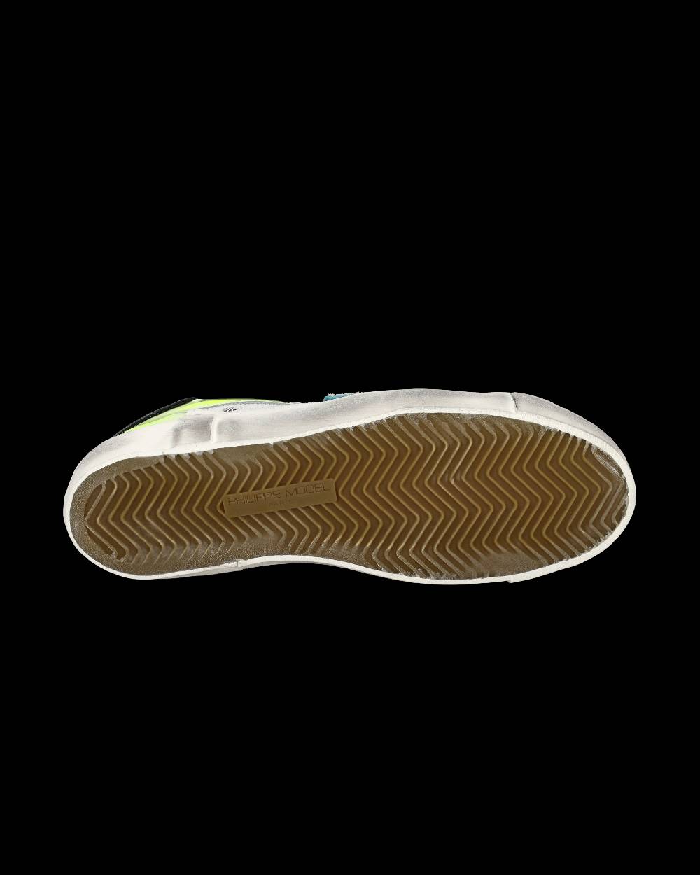 Philippe Model Sneaker basse Prsx uomo - bianco e giallo fluo Nuovo