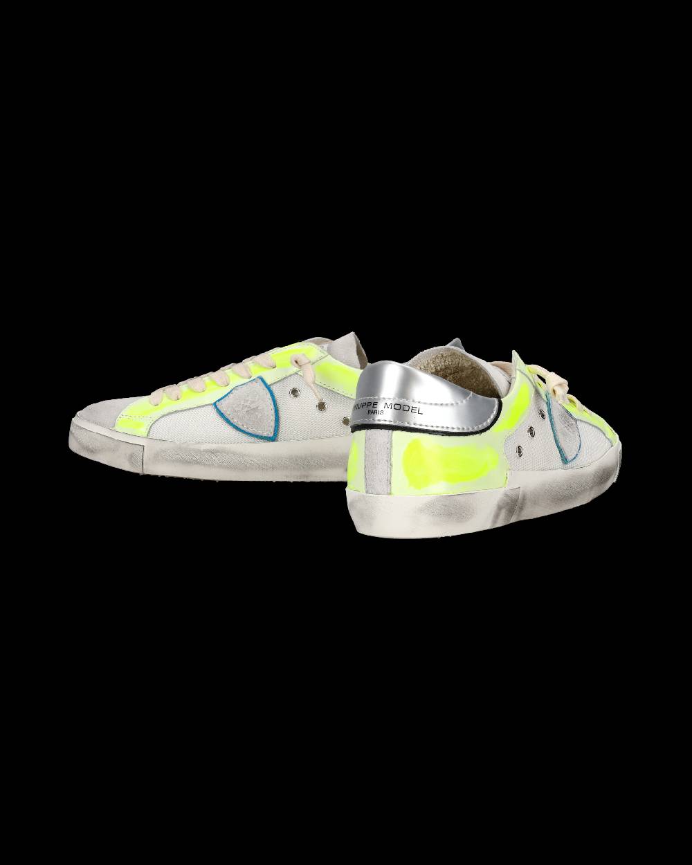 Philippe Model Sneaker basse Prsx uomo - bianco e giallo fluo Nuovo