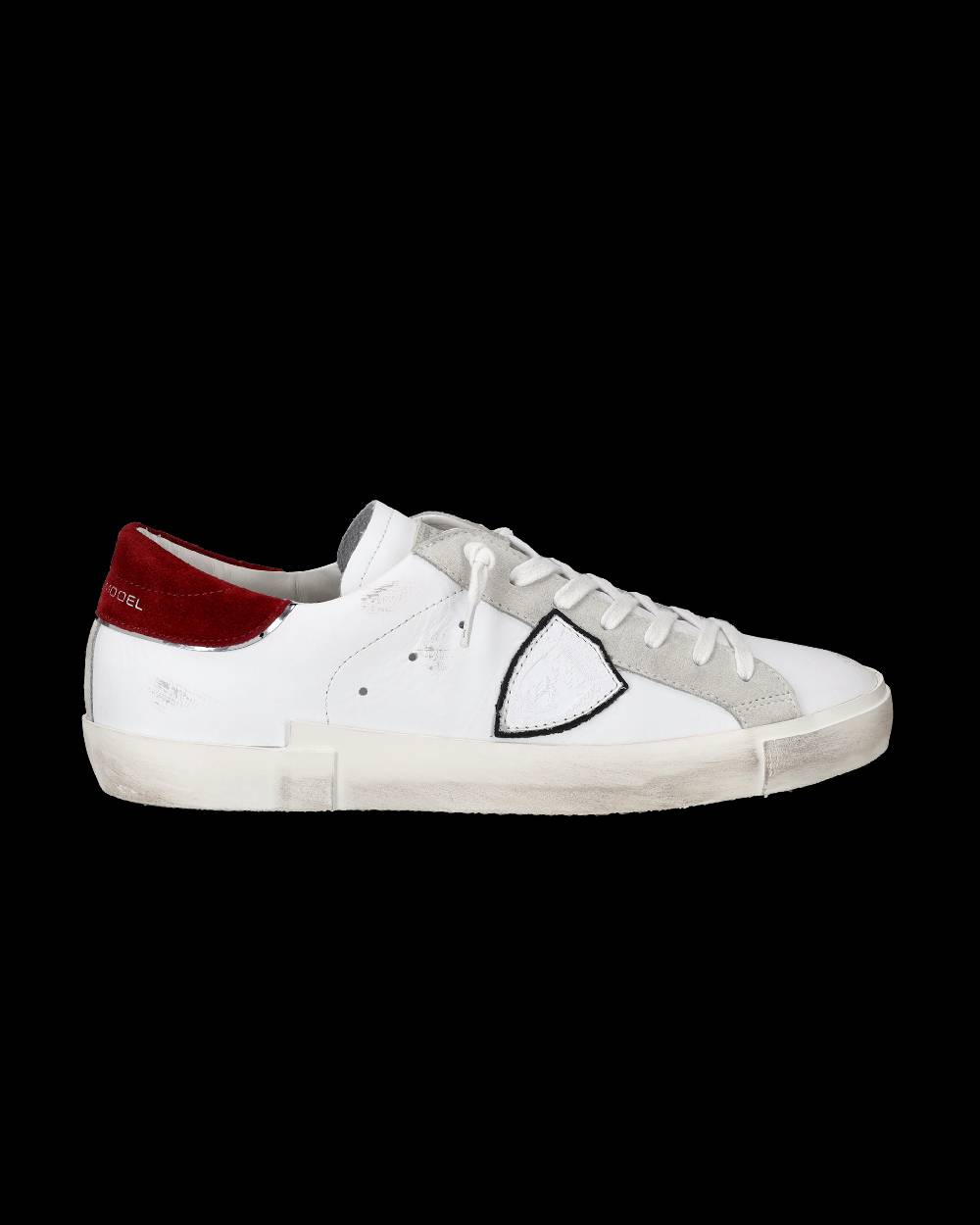 Philippe Model Sneakers Prsx da Uomo Bianche e Bordeaux in Pelle Scamosciata Ultimi due giorni