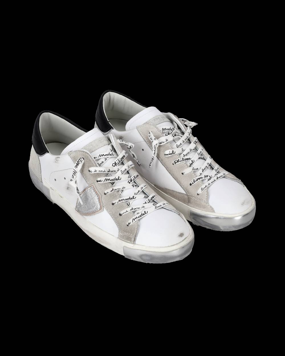 Philippe Model Sneaker bassa Prsx uomo - bianco e argento Fino al 60% di sconto