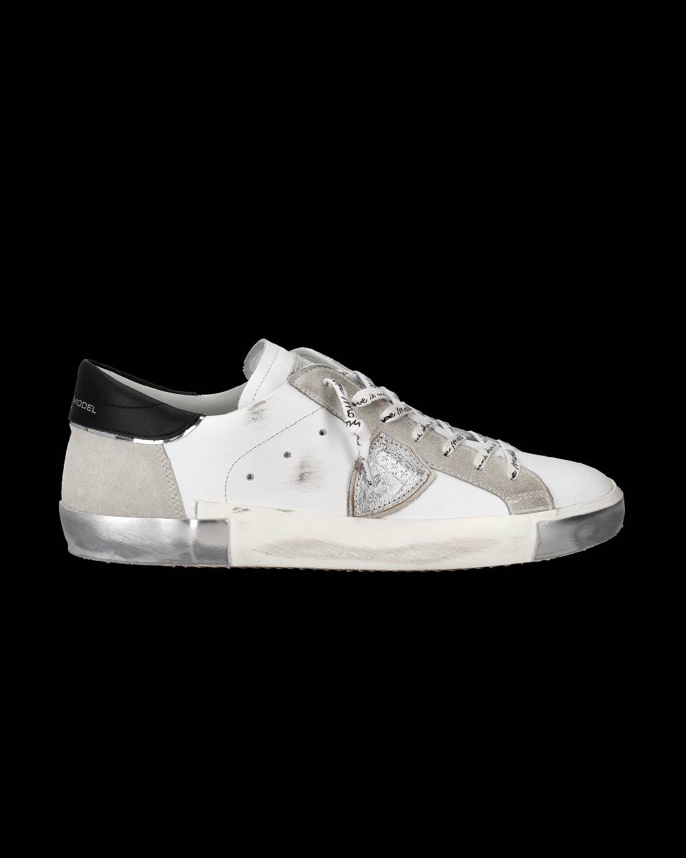 Philippe Model Sneaker bassa Prsx uomo - bianco e argento Fino al 60% di sconto