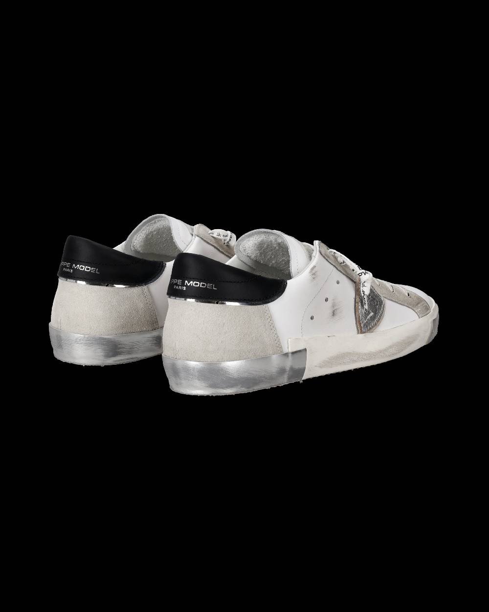 Philippe Model Sneaker bassa Prsx uomo - bianco e argento Fino al 60% di sconto