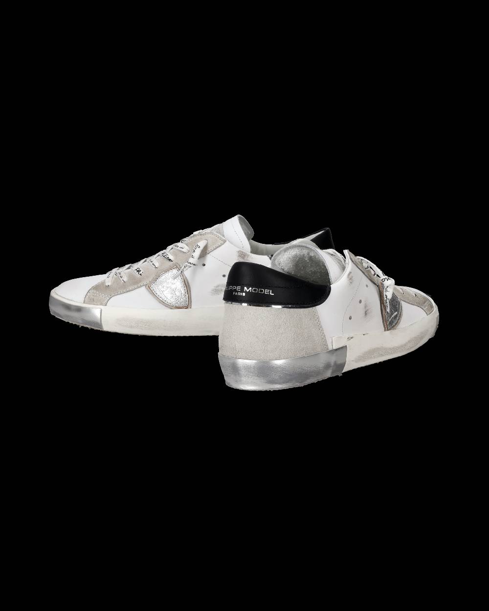 Philippe Model Sneaker bassa Prsx uomo - bianco e argento Fino al 60% di sconto