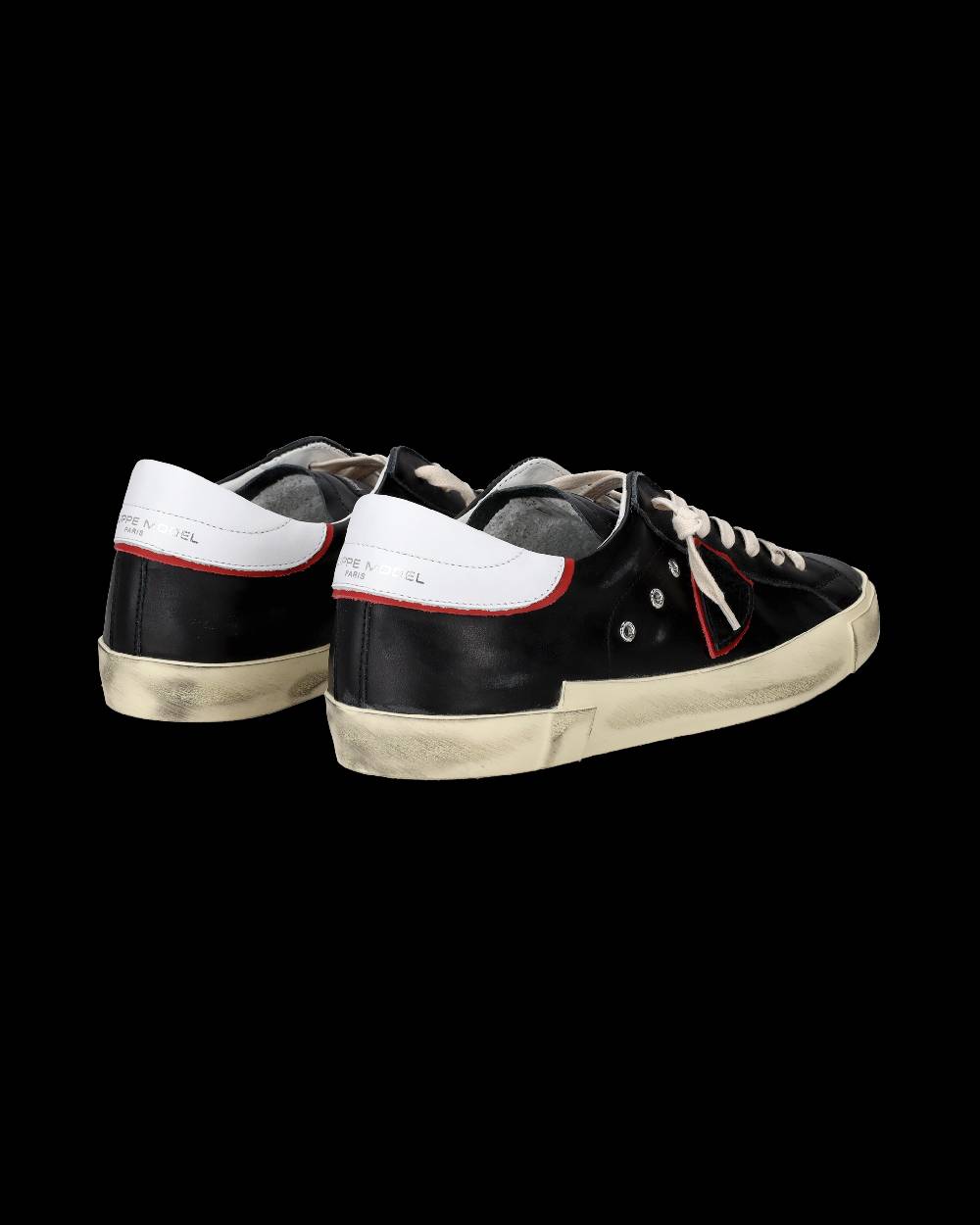 Philippe Model Sneakers Prsx da Uomo Nere e Rosse in Pelle Super sconto